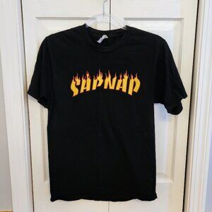 SAPNAP Flame T-Shirt, Unisex Size Small